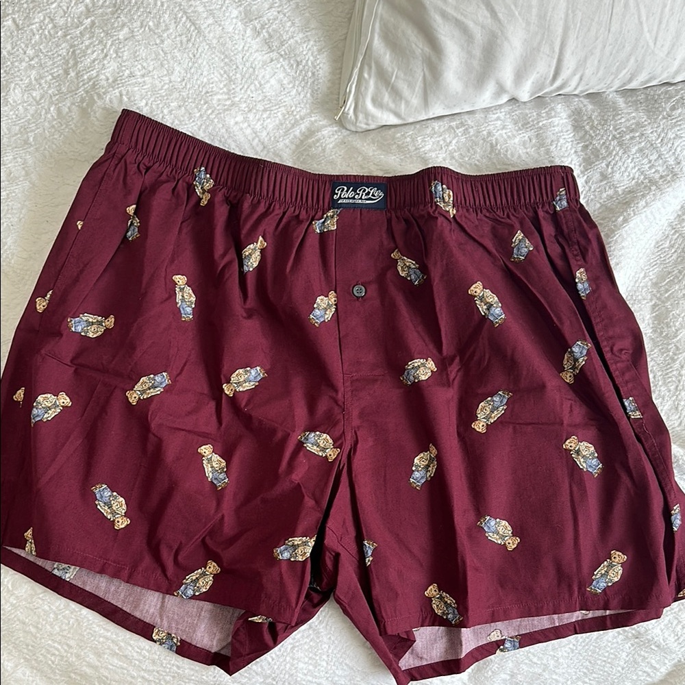 Polo by Ralph Lauren Men's Burgundy Boxer Shorts